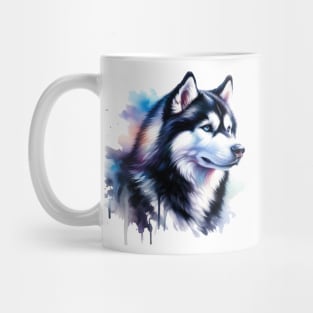 Siberian Husky Watercolor - Beautiful Dog Mug